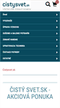 Mobile Screenshot of cistysvet.sk
