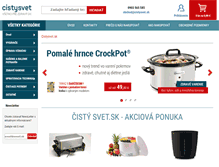 Tablet Screenshot of cistysvet.sk
